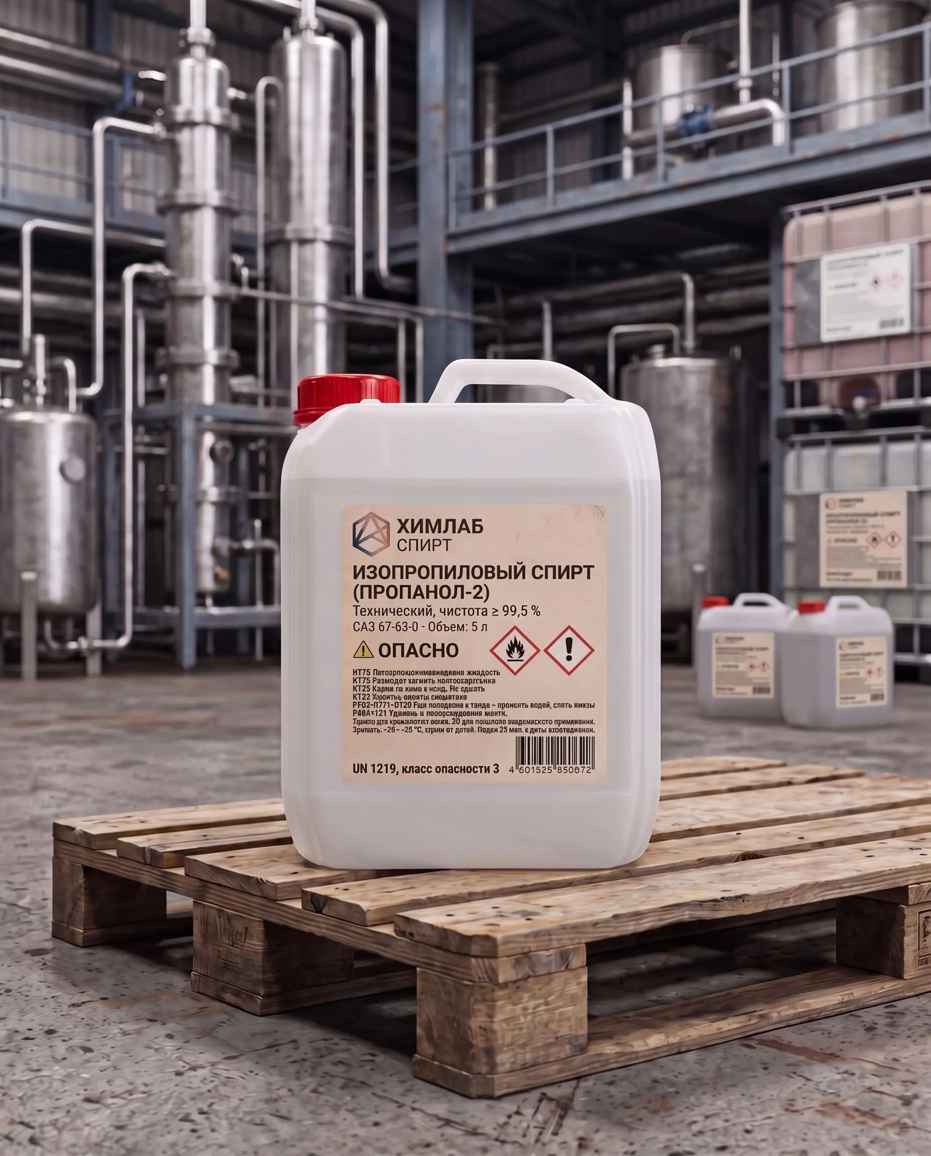 Изопропанол (Пропанол-2) 99,9%, 5 л